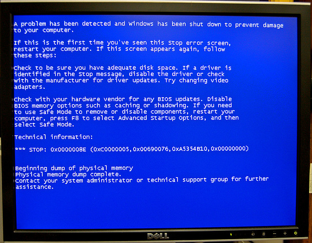 Blue Screen of Death