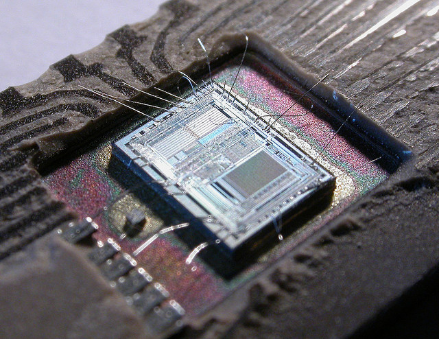 Old processor’s die