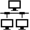 Computers network interface symbol