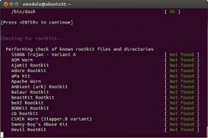 Rootkit - Scan for Rootkits with Rkhunter
