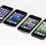 Smartphone - Four Generations of iPhone: Original + 3G + 4 + 5